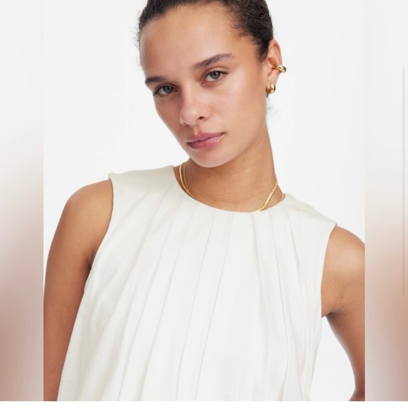 MADEWELL sleeveless crewneck Bubble Top L - Picture 4 of 8